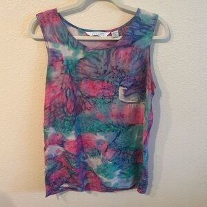 Vintage Tie-dye Silk Top